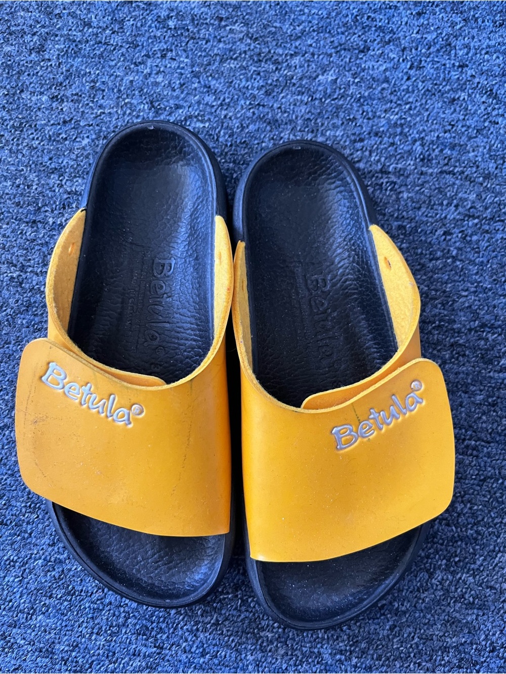 Betula Women's Yellow Slide Sandals - Slip-On Comfort